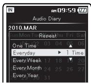 OLYMPUS DM-650 - Réglage [Repeat]: - 2