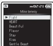 OLYMPUS DM-650 - Lors de la recherche en utilisant la recherche [Artist] - 4