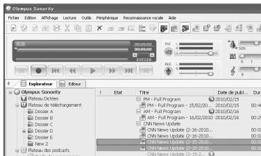 OLYMPUS DM-650 - Le téléchargement se termine. - 1