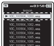 OLYMPUS DM-650 - Définition d'un mot-clé avant l'enregistrement - 6