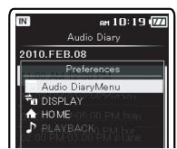 OLYMPUS DM-650 - Modification de l'horaire - 6