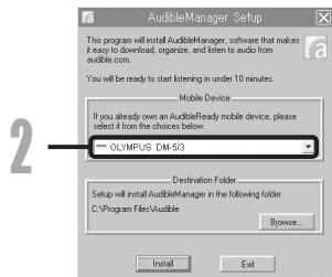 OLYMPUS DM-650 - L'installation commence. - 1