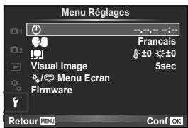 OLYMPUS OMD E-M5 - Menu de réglage - 1