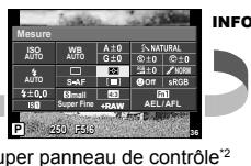 OLYMPUS OMD E-M5 - Sélection d'un panneau de commande pour la vue de direct - 5