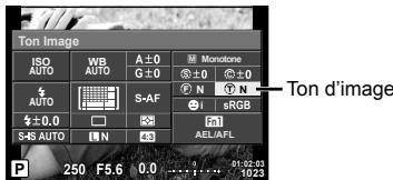 OLYMPUS E-M10 MK II - Réglage de la tonalité d'une image monochrome (ton image) - 1