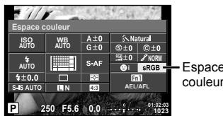 OLYMPUS E-M10 MK II - Réglage du format de reproduction des couleurs (espace couleur) - 1