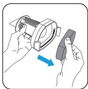 ROWENTA AIR FORCE AC912501 - Clean the foam filter. - 2