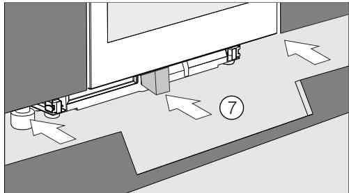 MIELE KWT6322UG - Réglage de l'ajustement létral de la porte de l'appareil - 6