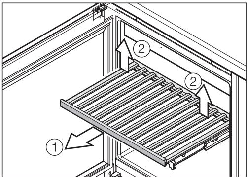 MIELE KWT6322UG - Déplacement des clayettes en bois - 1