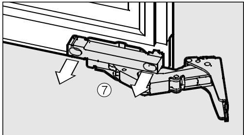 MIELE KWT6322UG - Pour inverser la butée de porte, vous\ avez besoin des outils suivants : - 8