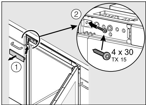 MIELE KWT6322UG - Fixer la cave à vin dans la niche - 1