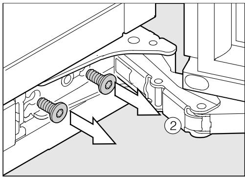 MIELE KWT6322UG - Pour inverser la butée de porte, vous\ avez besoin des outils suivants : - 4
