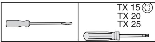 MIELE KWT6322UG - Pour inverser la butée de porte, vous\ avez besoin des outils suivants : - 1