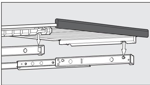 MIELE KWT 6322 UG - Déplacement des clayettes en bois - 2