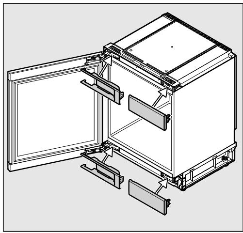 MIELE KWT 6322 UG - Réglage de l'ajustement létral de la porte de l'appareil - 3