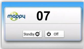 MAPPY ITI E 408 - Turning off your device - 1