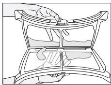 BEKO DPU7304GX - Cartouche filtrante / Surface intérieure de la porte - 3