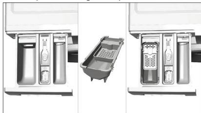 BEKO LLF06W2 - Si le produit contient un réserve pour lessive liquide: - 1
