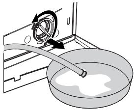 BEKO LLF06W2 - Evacuation de l'eau restante et nettoyage du filtré de la pompe - 5