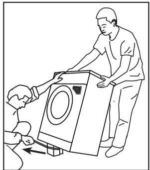 BEKO WDW 85143 - Retrait des renforts de conditionnement - 1