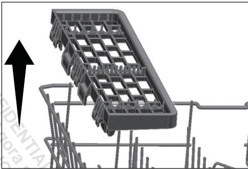 BEKO DF18DN44A - Support multifonction du panier supérieur - 2