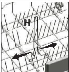 BEKO DF18DN44A - Tige à bouteilles du panier inférieur - 1