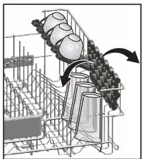 BEKO DF18DN44A - Support à hauteur ajustable du panier supérieur - 1