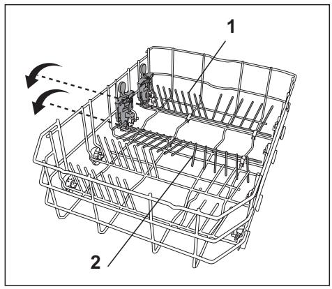 BEKO DFS28020W - Tiges du panier inférieur rétractables (2 pieces) - 2