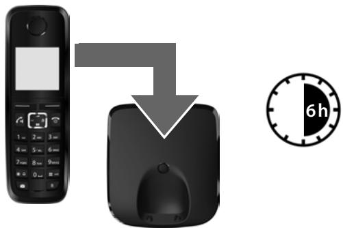 GIGASET A420A TRIO - Premier cycle de charge et décharge des piles - 1