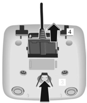 GIGASET A520A - Raccordement du chargeur (s'il est fourni) - 2
