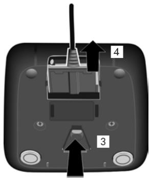 GIGASET C300H - Raccordement du chargeur (s'il est fourni) - 2