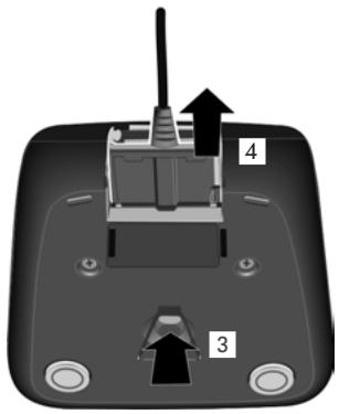 GIGASET C610A - Raccordement du chargeur (s'il est fourni) - 2