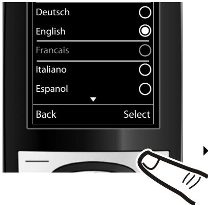GIGASET C610A - Modification de la langue - 4