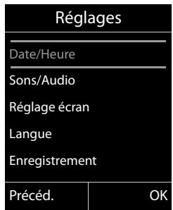 GIGASET C610A - Sous-menus - 1