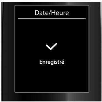 GIGASET C610A - Réglage de la date et de l'heure - 8