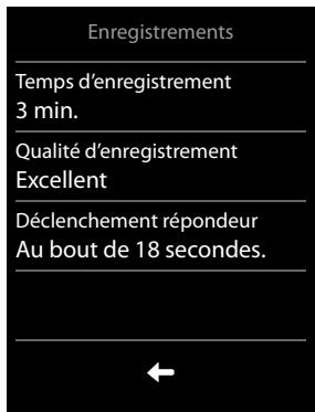GIGASET S820 - Autres réglages possibles - 1