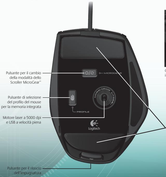 LOGITECH G9X - Caratteristiche di G9x Laser Mouse (continuazione) - 1