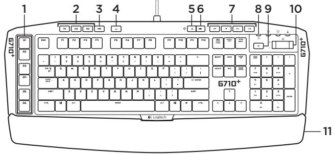 LOGITECH G710 S MECHANICAL GAMING KEYBOARD - Conheça o seu produto - 1