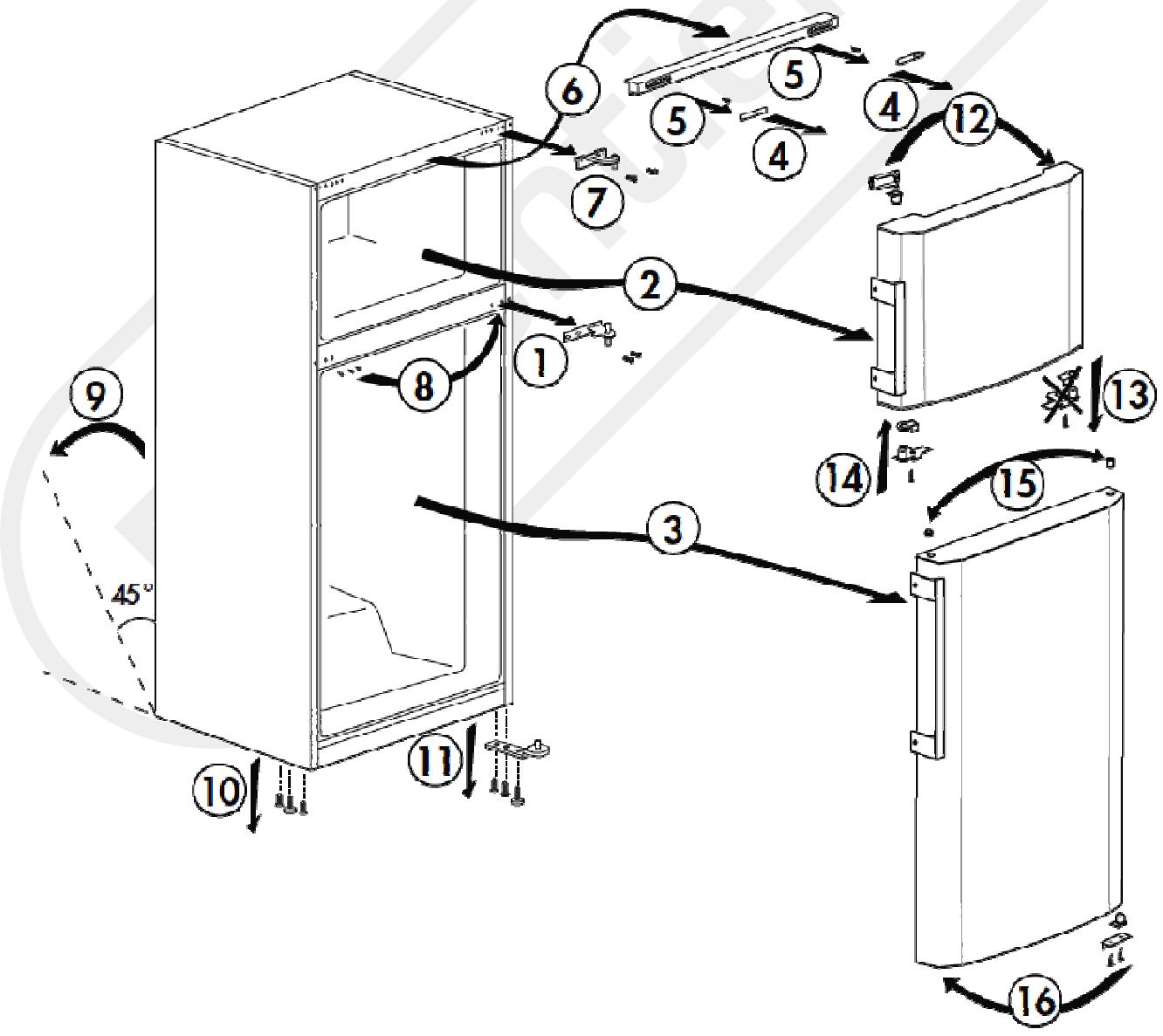 ESSENTIELB ERDV 301B - Inversion du SENS d'ouverture des PORTES - 2