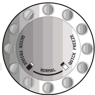 ESSENTIELB ERDV 301B - Bouton de reglage du compartiment congelateur - 1