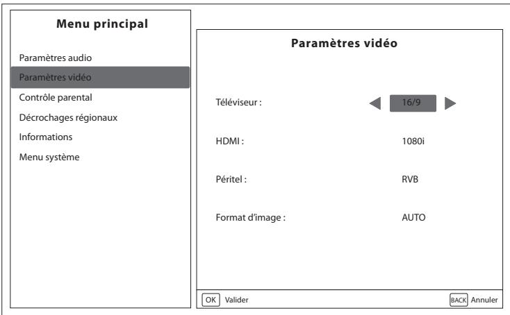 ESSENTIELB MAGICREADY BASE HD TNTSAT - Paramètres video - 1