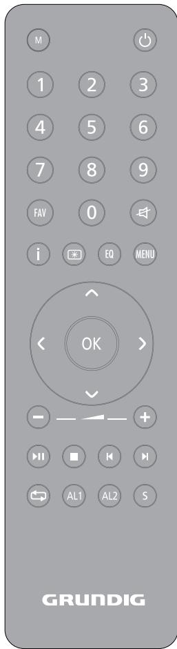 GRUNDIG COSMOPOLIT 3 MWEB - La télécommande - 1