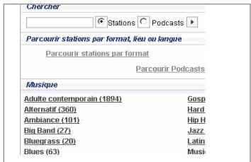 GRUNDIG COSMOPOLIT 3 MWEB - Sélection des chaînes de radio en fonction des critères de recherche - 1