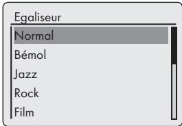 GRUNDIG COSMOPOLIT 3 MWEB - Sélection des paramètres audio - 1