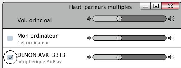 DENON AVR-3313 - Cochez les enceintes que vous poulez utiliser. - 1