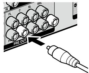 DENON AVR-3313 - Connexion du subwoofer - 1