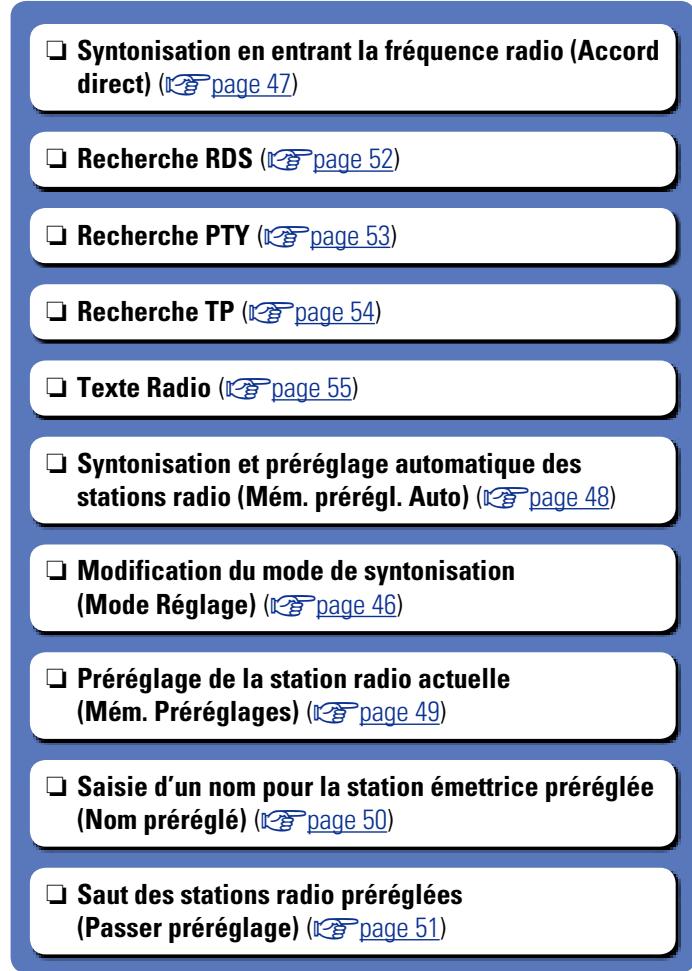 DENON AVR-3313 - Opérations disponibles via le bouton OPTION - 1