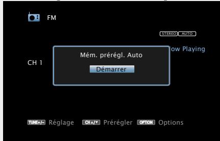 DENON AVR-3313 - □ Syntonisation et préréglage automatique des stations radio (Mém. prérégl. Auto) - 4