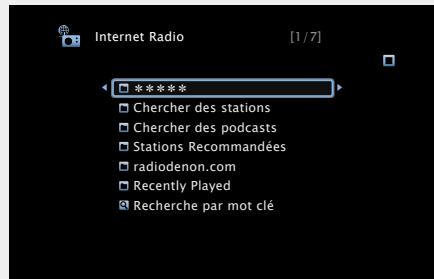 DENON AVR-3313 - Utilizez pour selectionner l'elément que vous pouze dire, puis appuyez sur ENTER ou . - 1