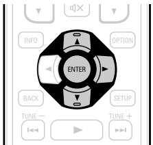 DENON AVR-3313 - [Exemple 1] Écran de sélection du menu (menu supérieur) - 3